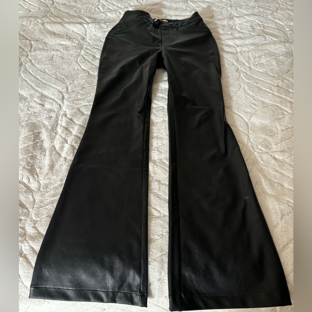 NWOT Spanx Leather-Like Flare Pant